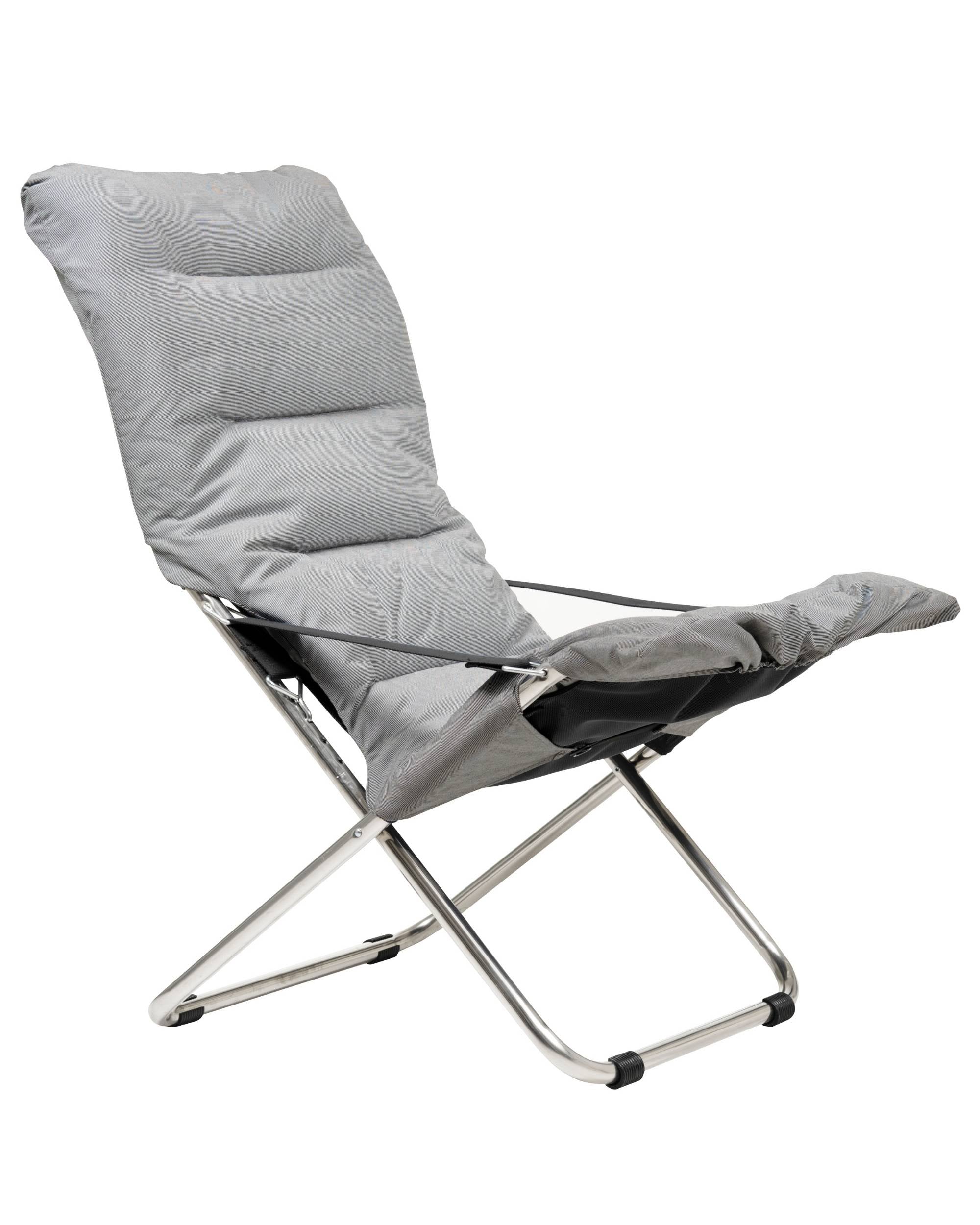 Solstol Fiesta Soft fra FIAM i grå på hvit bakgrunn