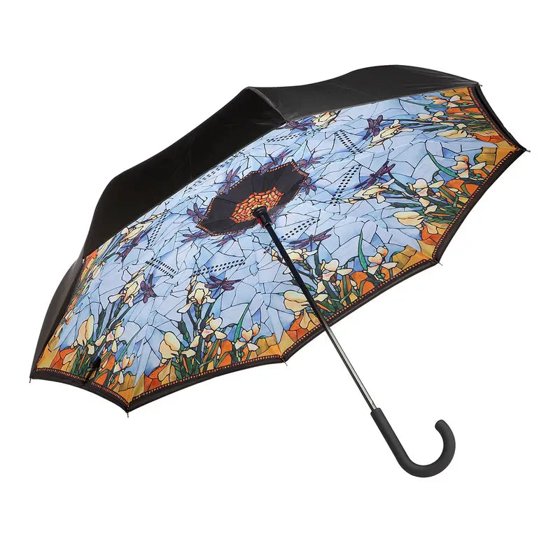 Paraply: Iris av Louis C. Tiffany