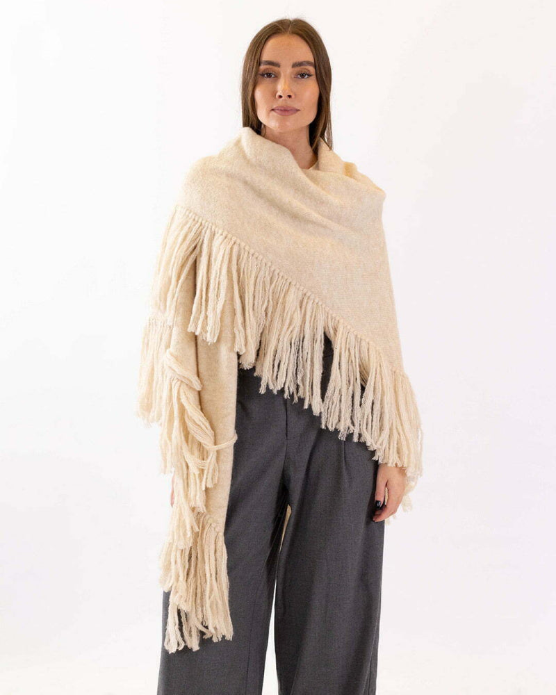 Daisy offwhite sjal fra Dehn Design