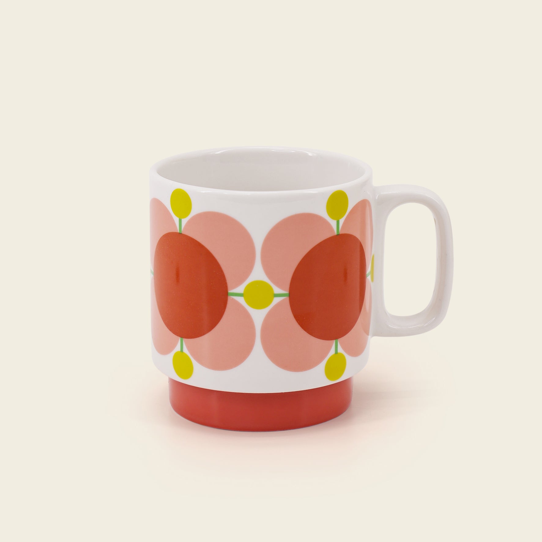 Orange Orla Kiely kopp i Atomic Flower
