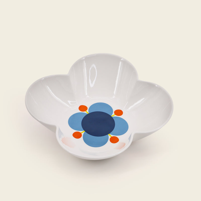 Bolle til servering i Atomic Flower mønster fra Orla Kiely