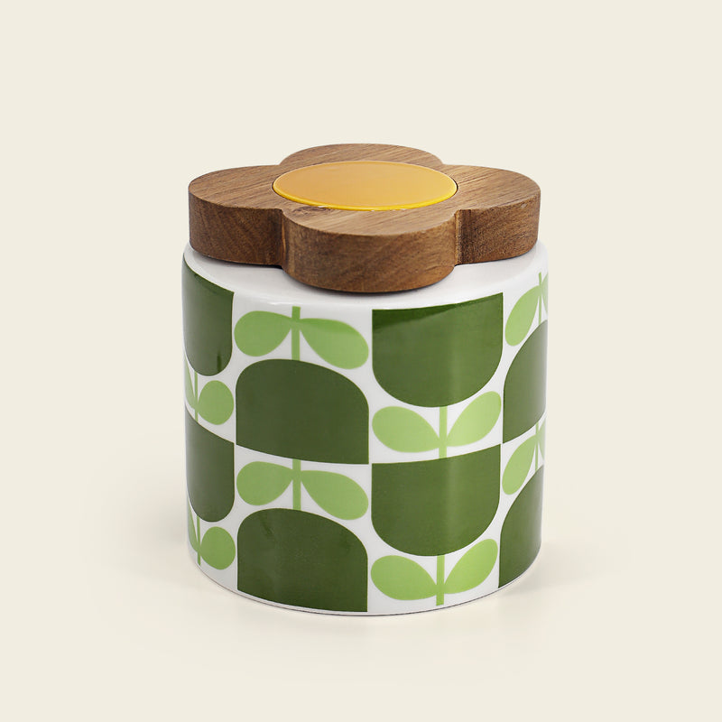 Oppbevaringskrkke i Block GFLower Basil fra Orla Kiely