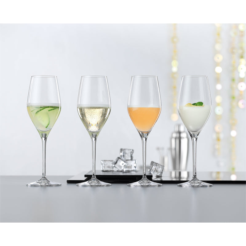 Sett med 4 stk champageglasss fra Spiegelau