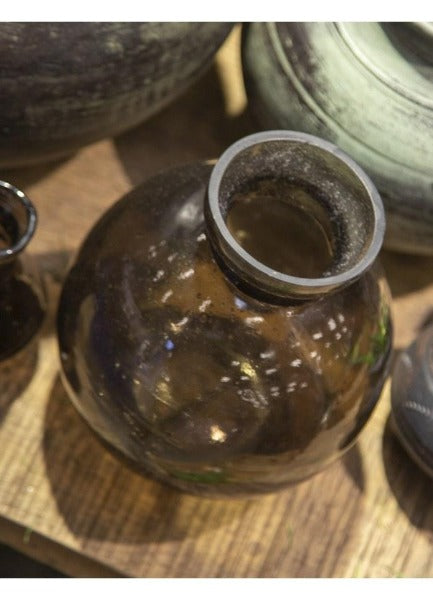 Fra Sjælsø kommer denne munnblåste glassvasen