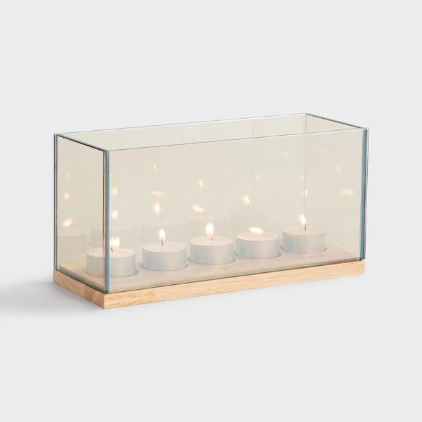 5 lys tealight reflection i gull fra nederlandske &klevering