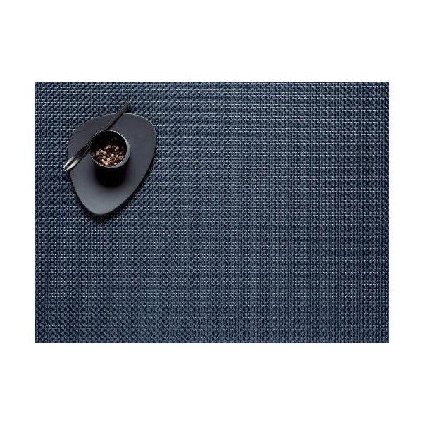 Spisebrikke Basketweave rektangulær Navy Chilewich