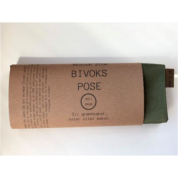 Medium bivokspose med tekst