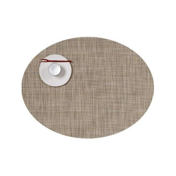 Spisebrikke Mini Basketweave oval Linen Chilewich