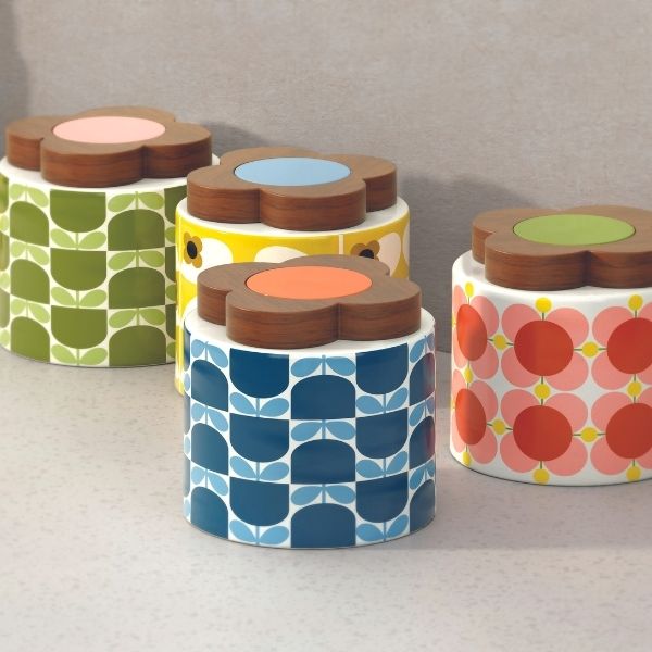 Oppbevaringskrukker til Orla Kiely nye serie