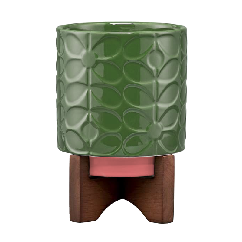 Potteskjuler med trefot fra Orla Kiely