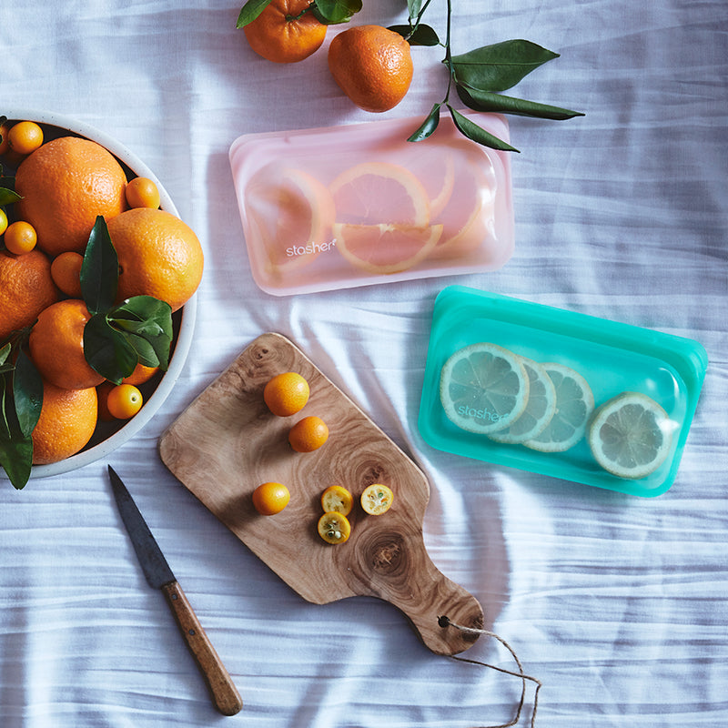 Stasher Snack Oppbevaringsbag i Aqua farge