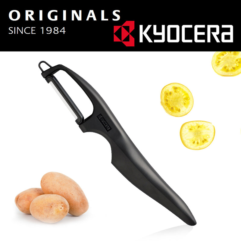 Skreller til frukt og grønnsaker med keramisk blad fra japanske Kyocera