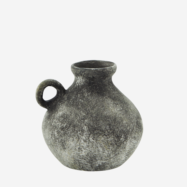 Terracotta vase fra madam Stoltz i vaske svart